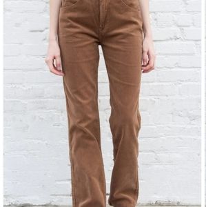 Brandy Melville Brown Jada Corduroy Pants Size Medium